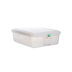 Airtight Container 1/2 With Lid 100mm White Gastronox