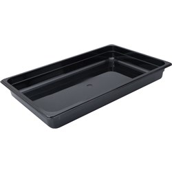 Insert Pan Black 1/2 GN 65mm Polycarbonate Cambro