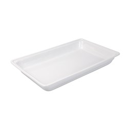 Gastronorm Pan 1/1 Size 65mm White Porcelain Ryner