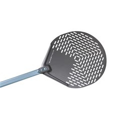 Evoluzione Round Perforated Pizza Peel 200mm Gi.Metal