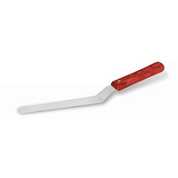Spatula 200mm Cranked S/S Wood Hdl Chef Inox