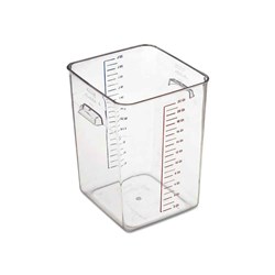 SPACE SAVE CONTAINER 20.8LTSQUARE CLR PCARB (6)