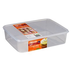 Tellfresh Cupcake Oblong Plastic Storer 4L 314x241x80mm Decor