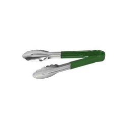 Tongs Insulated Stainless Steel 230mm Green Handle 