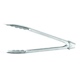 Tongs Stainless Steel 250mm Heavy Duty with Clip