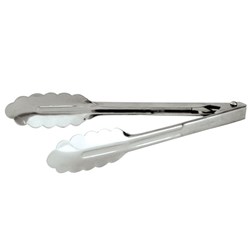  Tongs Stainless Steel 250mm Heavy Duty No Clip