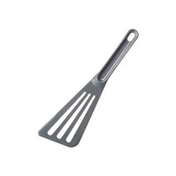 Pelton Spatula Turner Slotted 300mm Grey High Heat Bourgeat