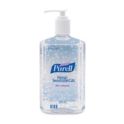 Antiseptic Pump Hand Sanitiser Gel Clear 350ml Purell