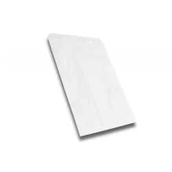 Paper Rectangle Flat Strung Bag White 243x200mm Detpak