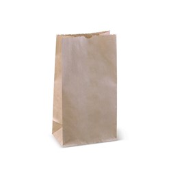 Self Opening Square Bag No.6 Kraft Brown 273x147x92mm Detpak