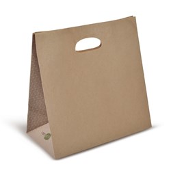Paper Cut Handle Carry Bag Brown Detpak