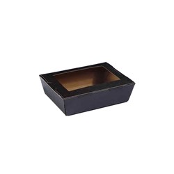Window Lunch Box Black 120x88x37mm