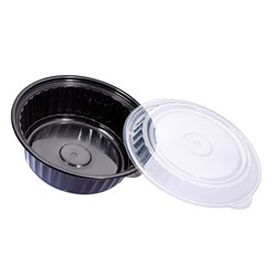 3420214 - Wavebox Round Container Black 960ml