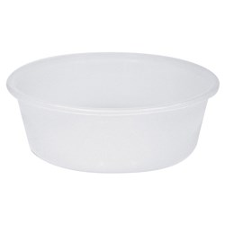 Plastic Freezer Grade Round Container Opaque 280ml Essentials Collection