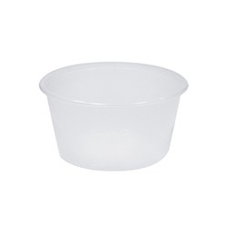 Plastic Freezer Grade Round Container Opaque 440ml Essentials Collection