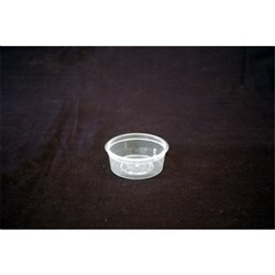 Plastic Round Container Clear 70ml Genfac Plastics
