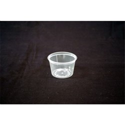 Plastic Round Container Clear 100ml Genfac Plastics