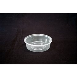 Plastic Round Container Clear 220ml Genfac Plastics