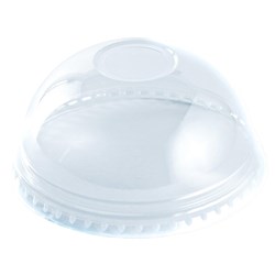 Plastic Cup Dome Holed Lid Suits 432/532/591/710ml Detpak
