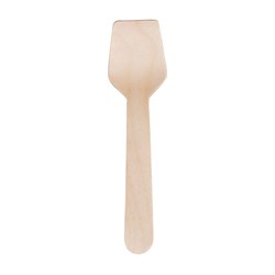Wooden Gelato Spoon Brown One Tree