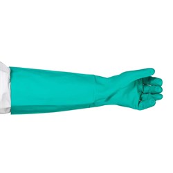 Nitrile Safety Gloves Green XXL Bastion