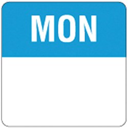 Monday Square Label 40Mm 500/Roll Removable Fildes Food Safety
