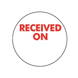 Received On Label Round Removable 24mm Fildes Food Safety