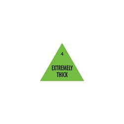 Label Triangle Extremely Thick Green 30Mm Removable 500/Roll Fildes Food Safety