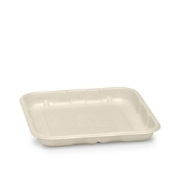 BioCane Produce Tray 5X5 136X136x16mm 125/Pkt (8) BioPak