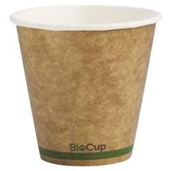 BioCup Single Wall Coffee Cup Kraft Brown 8oz 240ml BioPak