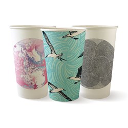 BioCup Art Series Single Wall Cups 510ml 16oz 90mm