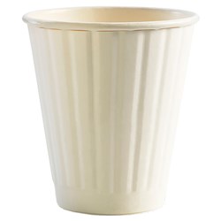 BioCup Double Wall Coffee Cup White 8oz 295ml BioPak
