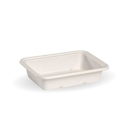 BioCane Takeaway Container Rectangle White 180x124x42mm 500ml BioPak