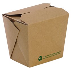 BioBoard Noodle Box Kraft Brown 480ml BioPak