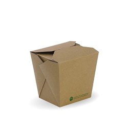 BioBoard Noodle Box Kraft Brown 780ml BioPak