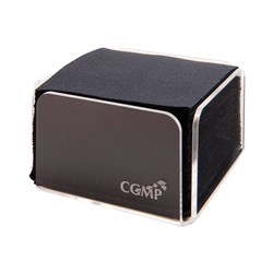 Quilted Paper Cocktail Napkin Black 1/4 Fold