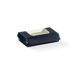SUSHI CLAM LGE PLA WINDOW GREEN 200X120X50MM MM 500/CTN