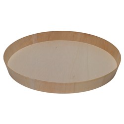 Wooden Veneer Round Platter 406mm Falca Tainer