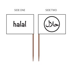 Food Marker Flag Halal Alpen