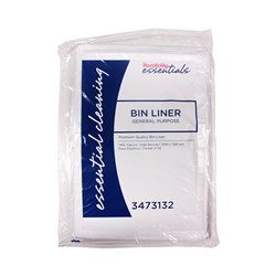 Heavy Duty General Purpose Garbage Bags Natural 140L Kleaning Essentials