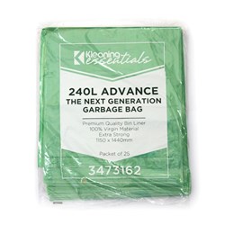 Advance Next Generation Garbage Bags Green 240L Kleaning Essentials