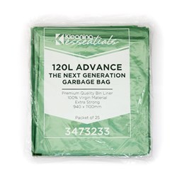 Advance Next Generation Garbage Bags Green 120L Kleaning Essentials