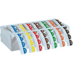 Monday to Sunday Round Label with Dispenser 24mm Fildes Food Safety