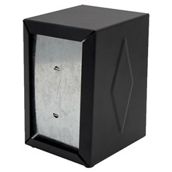 Stainless Steel D Fold Napkin Dispenser Black 130x95x115mm
