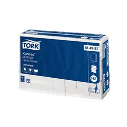 Xpress Universal Multifold Slimline Paper Hand Towel White 1ply 230/Sheets Tork