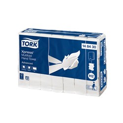 Xpress Advanced Multifold Slimline Paper Hand Towel White 1ply 185/Sheets Tork