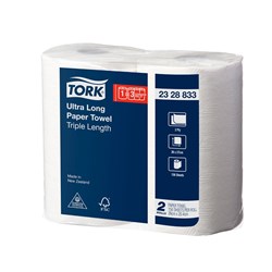 Tork Ultra Long Paper Roll 156 Sheet 8 Roll/Carton Tork