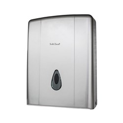 Ultrafold Hand Towel Dispenser Metallic Grey 260x320mm Soft Clean