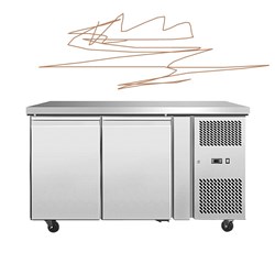 Pro.equip 2 Door Undercounter Fridge 314L