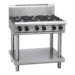 Waldorf Cooktop 6 Burner With Stand Gas 900mm RN8600G-LS